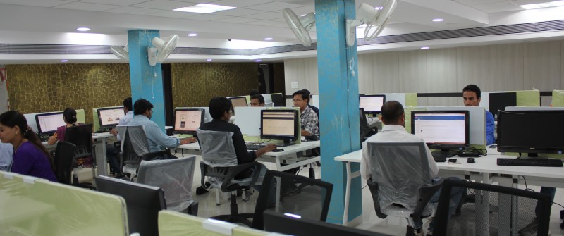 software company office. office team software company a