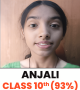 class 10th topper PRARTHANA 93%