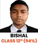 class 12th topper BISHAL 94%